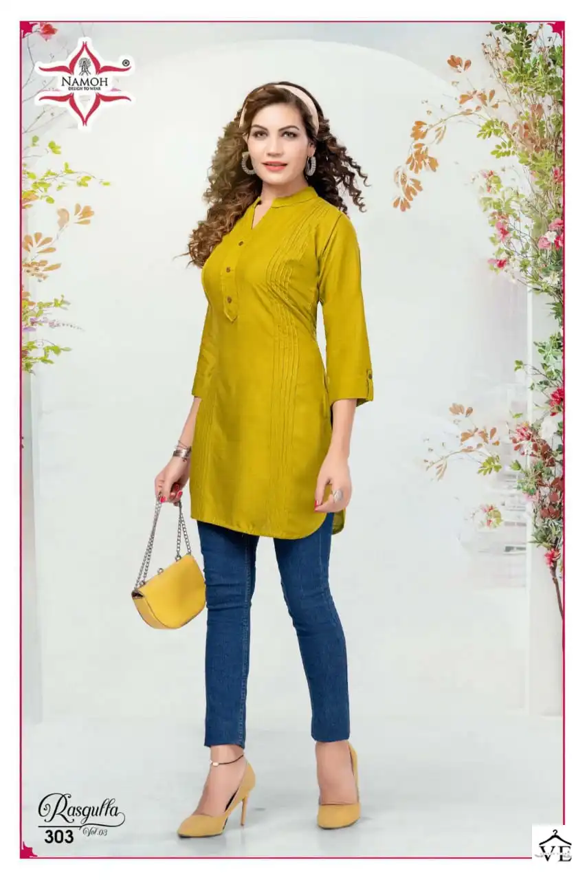 Vardan Ethnic Rasgulla Vol 3 Fancy Rayon Wholesale Kurtis Catalog — Wholesale Kurtis, MPA wholesale from Surat - Gallery Image 6