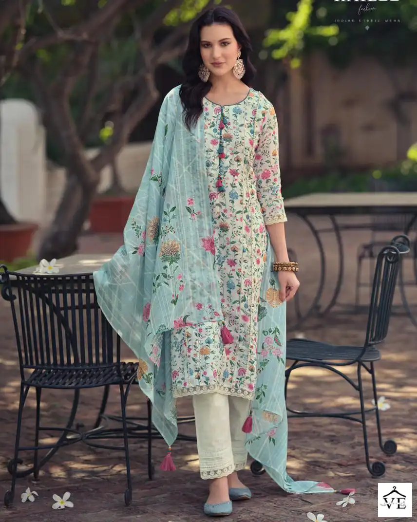 Kailee Fashion Saad Pure Linen Cotton Wholesale Readymade Salwar Suit Catalog — Wholesale Salwar Suits, MPA wholesale from Surat — view 1