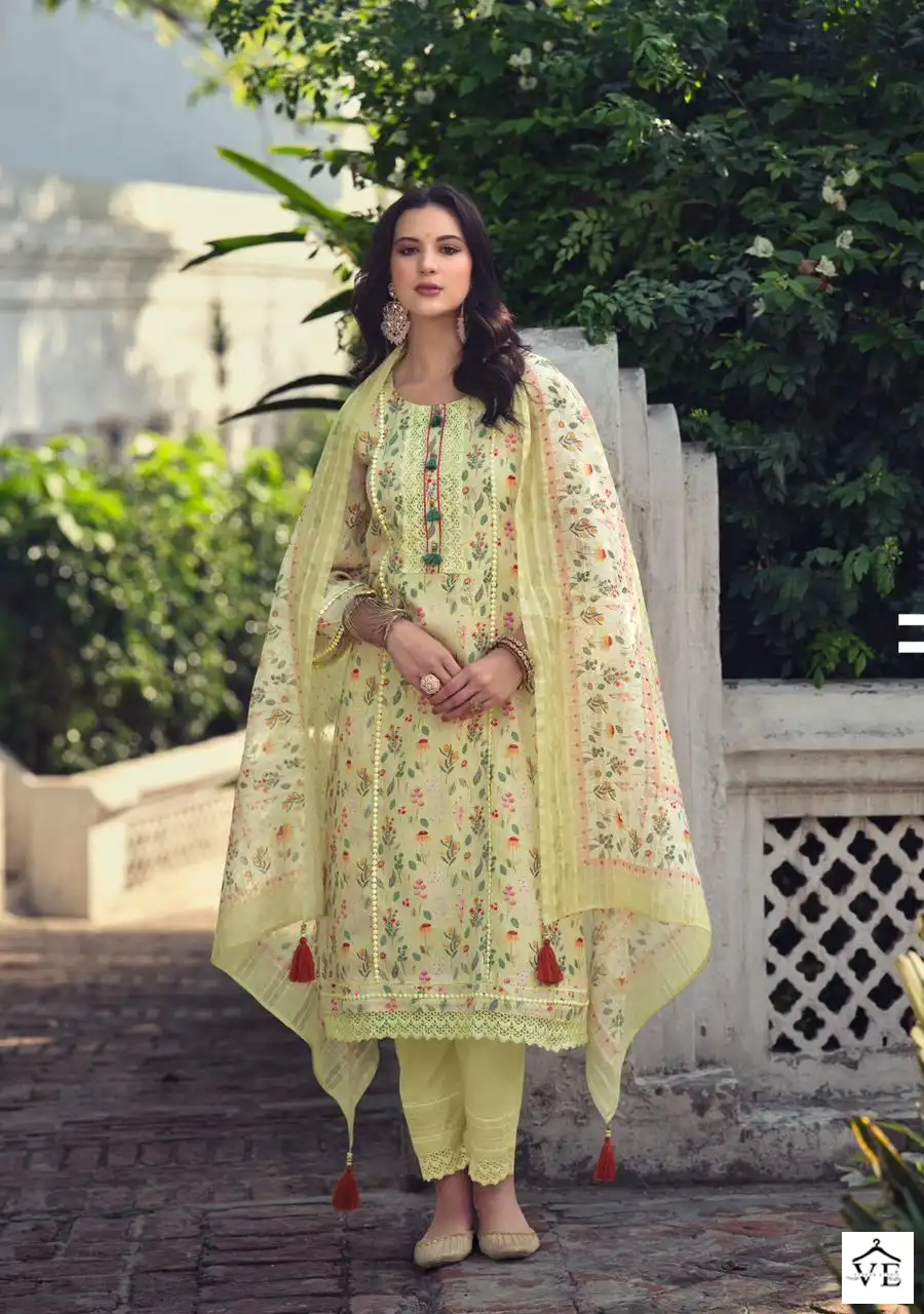 Kailee Fashion Saad Pure Linen Cotton Wholesale Readymade Salwar Suit Catalog — Wholesale Salwar Suits, MPA wholesale from Surat - Gallery Image 2