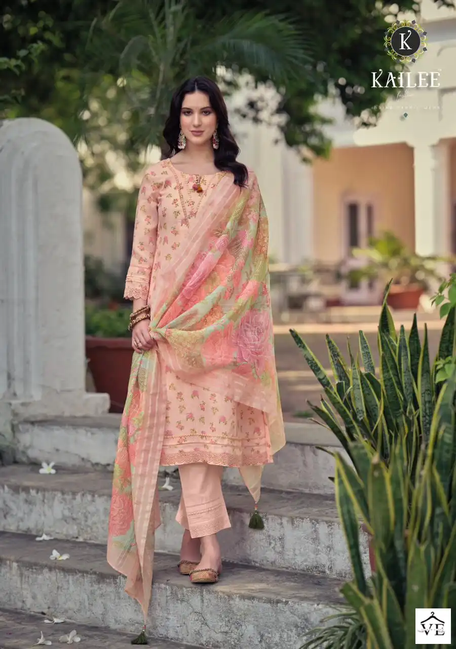 Kailee Fashion Saad Pure Linen Cotton Wholesale Readymade Salwar Suit Catalog — Wholesale Salwar Suits, MPA wholesale from Surat - Gallery Image 4