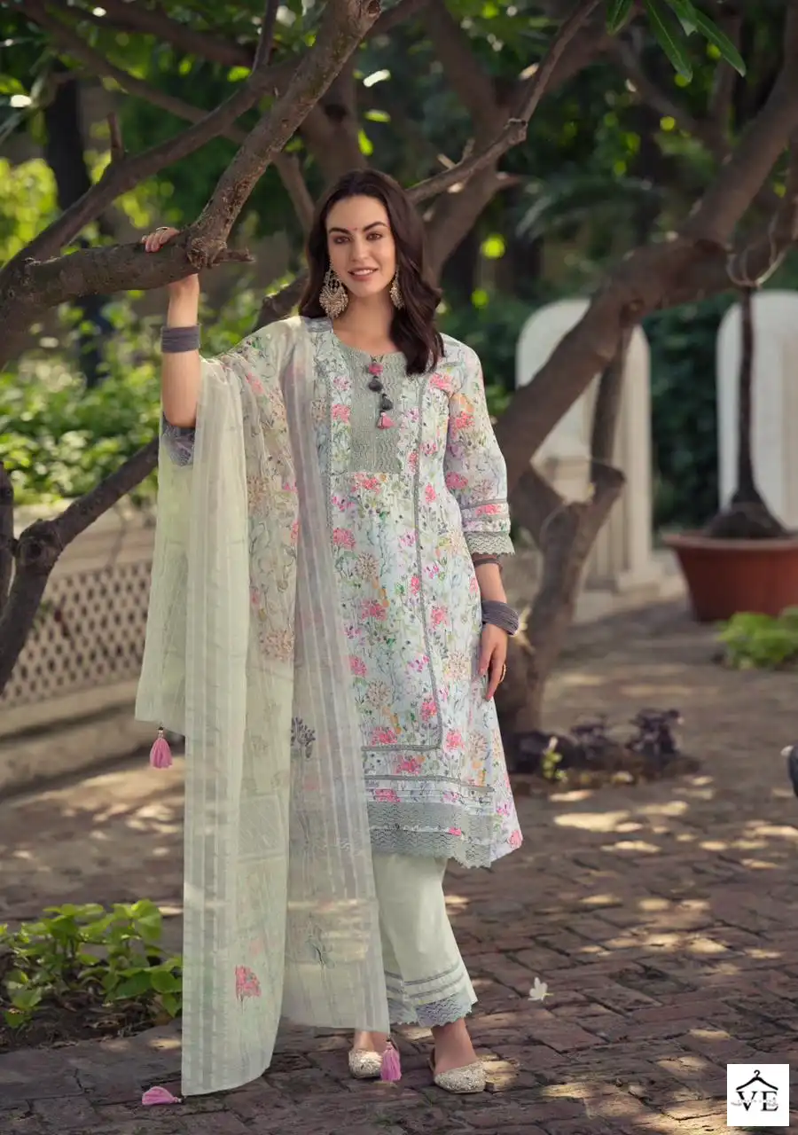 Kailee Fashion Saad Pure Linen Cotton Wholesale Readymade Salwar Suit Catalog — Wholesale Salwar Suits, MPA wholesale from Surat - Gallery Image 6