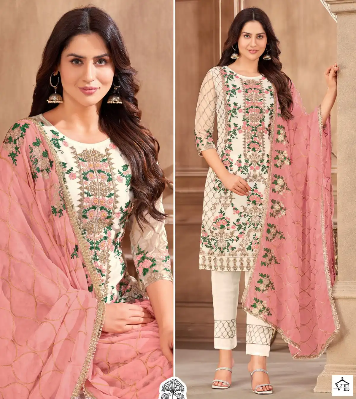 Zaha Saara Vol 1 Orangza Wholesale Pakistani Salwar Suit Catalog — Wholesale Salwar Suits, MPA wholesale from Surat — view 1