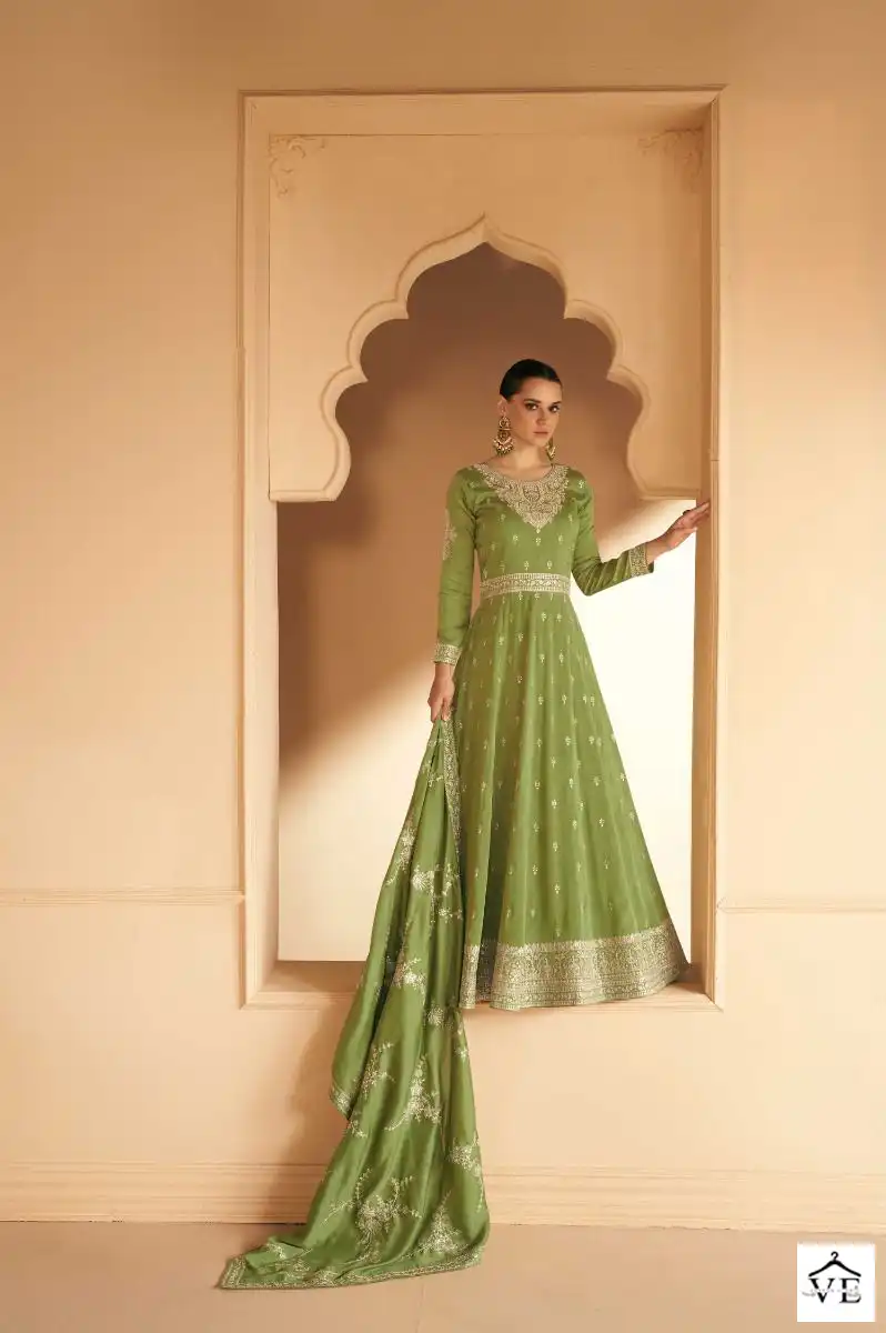 Aashirwad Safar Premium Silk Wholesale Designer Readymade Salwar Suit Catalog — Wholesale Salwar Suits, Aashirwad Creation wholesale from Surat - Gallery Image 4