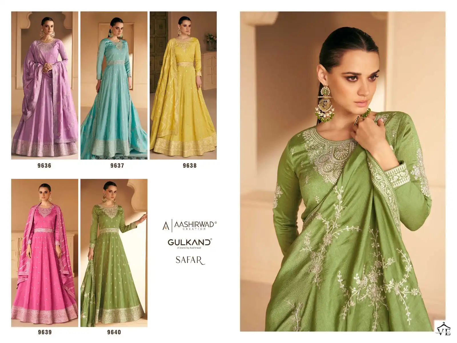 Aashirwad Safar Premium Silk Wholesale Designer Readymade Salwar Suit Catalog — Wholesale Salwar Suits, Aashirwad Creation wholesale from Surat — view 7