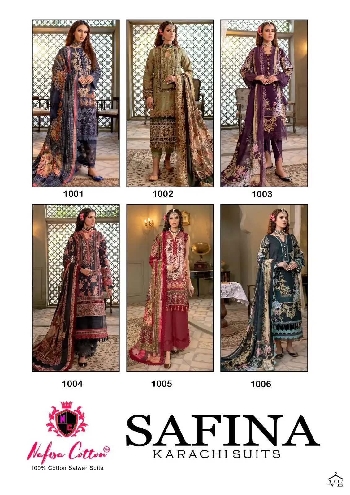 Vardan Ethnic Safina Karachi Suits Pure Soft Cotton Wholesale Pakistani Salwar Suit Catalog — Wholesale Salwar Suits, MPA wholesale from Surat — view 7
