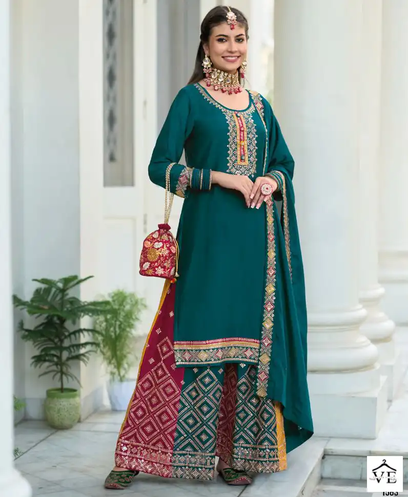 Eba Liestyle Safroon Vol 2 Chinon Wholesale Designer Salwar Suit Catalog