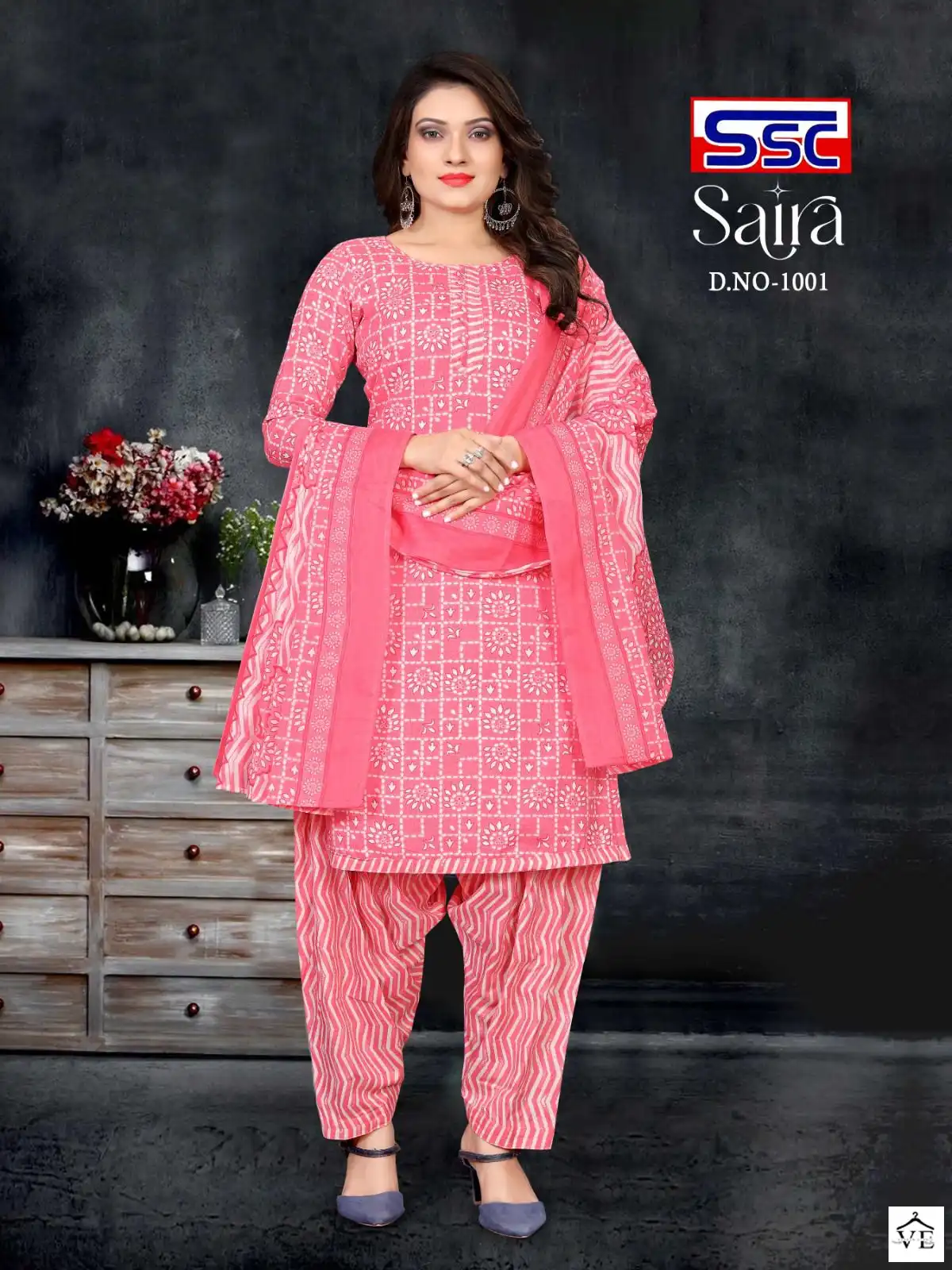 Ssc Saira Cotton Wholesale Salwar Suit Catalog — Wholesale Salwar Suits, MPA wholesale from Surat — view 2