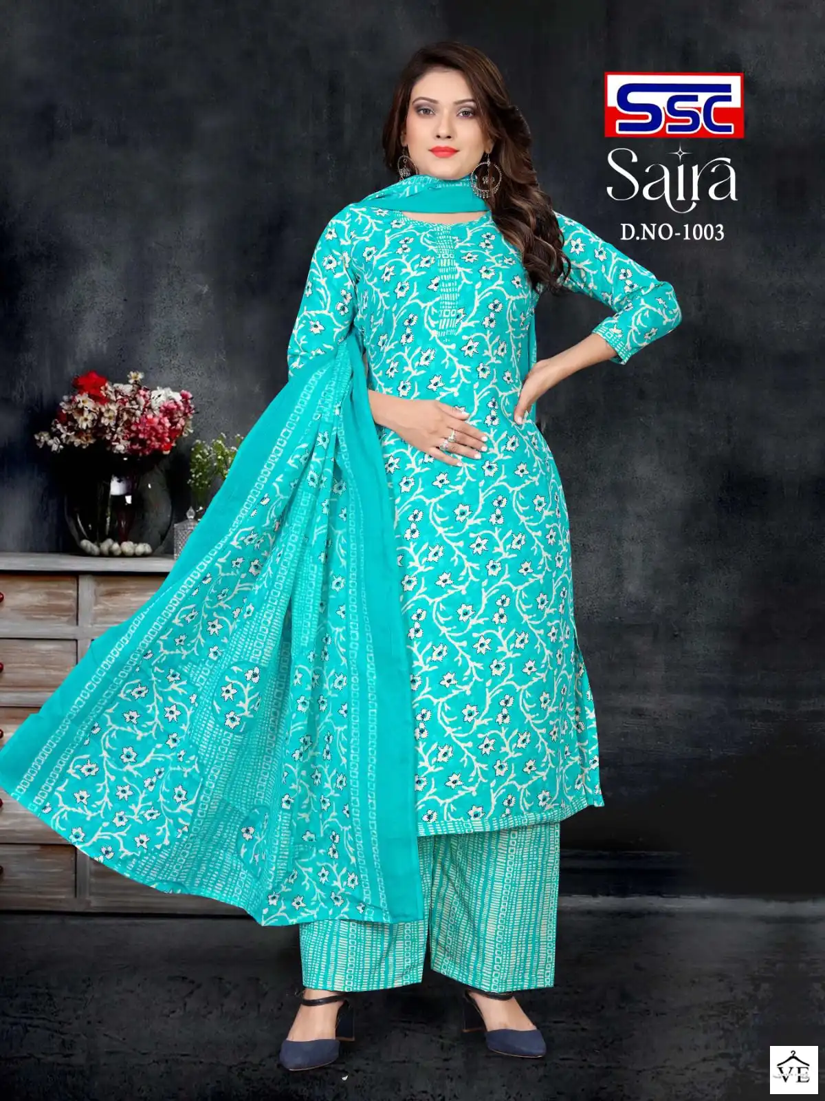 Ssc Saira Cotton Wholesale Salwar Suit Catalog — Wholesale Salwar Suits, MPA wholesale from Surat — view 3