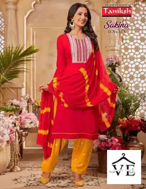 Taniksh Sakina Rayon Wholesale Readymade Salwar Suit Catalog — Wholesale Salwar Suits, MPA wholesale from Surat — view 1