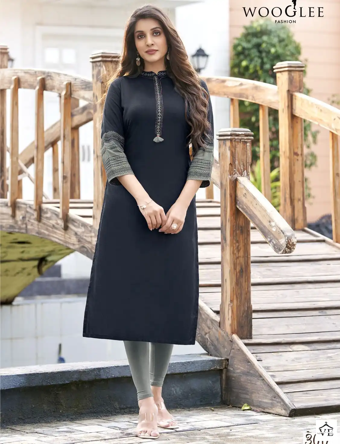 Wooglee Salonee Vol 3 Heavy Rayon Wholesale Kurtis Catalog — Wholesale Kurtis, MPA wholesale from Surat — view 1