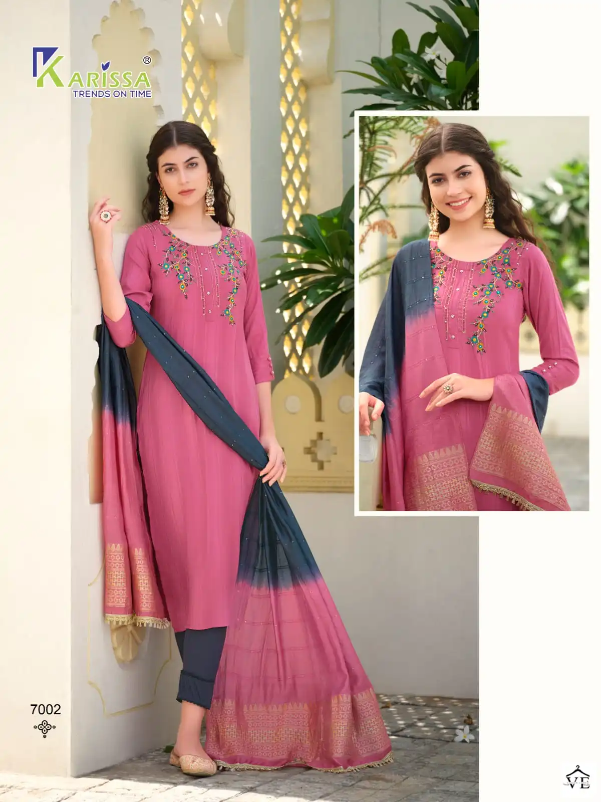 Karissa Saloni Premium Pure Rayon Wholesale Readymade Salwar Suit Catalog — Wholesale Salwar Suits, Karissa wholesale from Surat — view 3