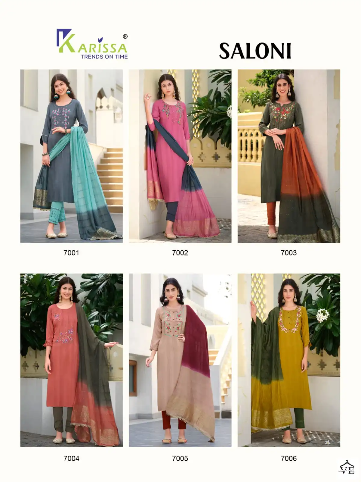 Karissa Saloni Premium Pure Rayon Wholesale Readymade Salwar Suit Catalog — Wholesale Salwar Suits, Karissa wholesale from Surat — view 7