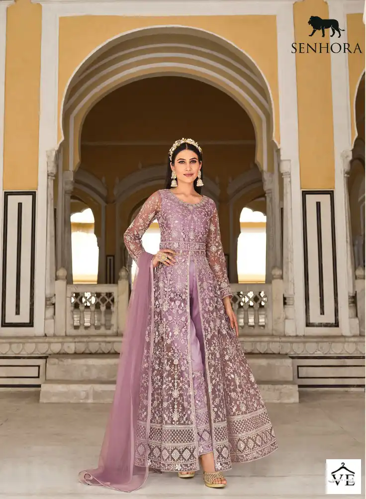 Senhora Samara Pure Butterfly Net Wholesale Designer Salwar Suit Catalog — Wholesale Salwar Suits, MPA wholesale from Surat - Gallery Image 2