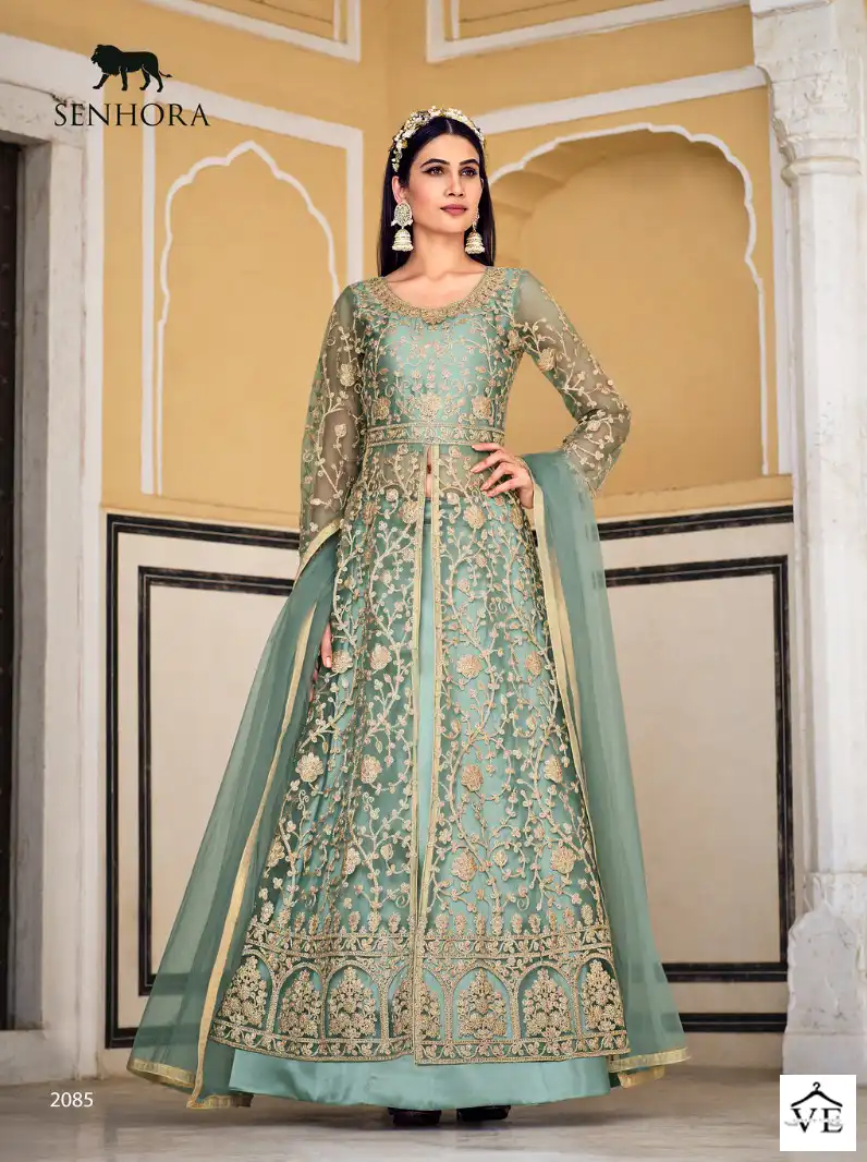 Senhora Samara Pure Butterfly Net Wholesale Designer Salwar Suit Catalog — Wholesale Salwar Suits, MPA wholesale from Surat - Gallery Image 3