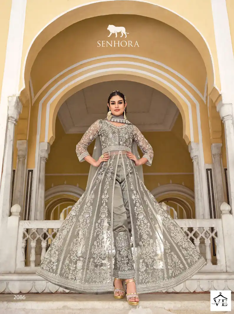 Senhora Samara Pure Butterfly Net Wholesale Designer Salwar Suit Catalog — Wholesale Salwar Suits, MPA wholesale from Surat - Gallery Image 4
