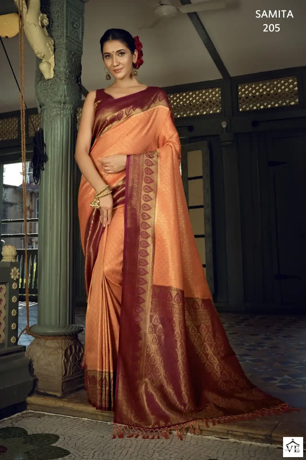 Vardan Ethnic Samita Kanjivaram Silk Wholesale Sarees Catalog — Wholesale Sarees, MPA wholesale from Surat - Gallery Image 5
