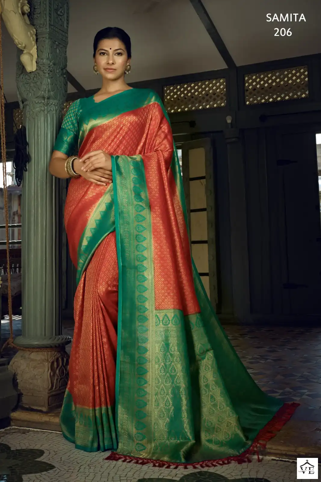 Vardan Ethnic Samita Kanjivaram Silk Wholesale Sarees Catalog — Wholesale Sarees, MPA wholesale from Surat - Gallery Image 6
