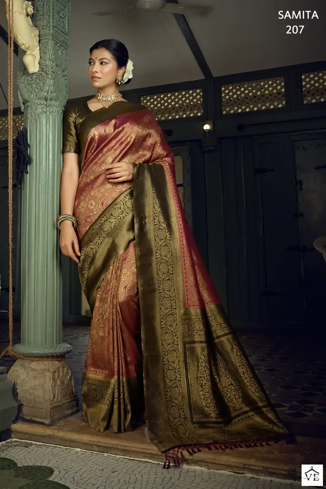 Vardan Ethnic Samita Kanjivaram Silk Wholesale Sarees Catalog — Wholesale Sarees, MPA wholesale from Surat - Gallery Image 7