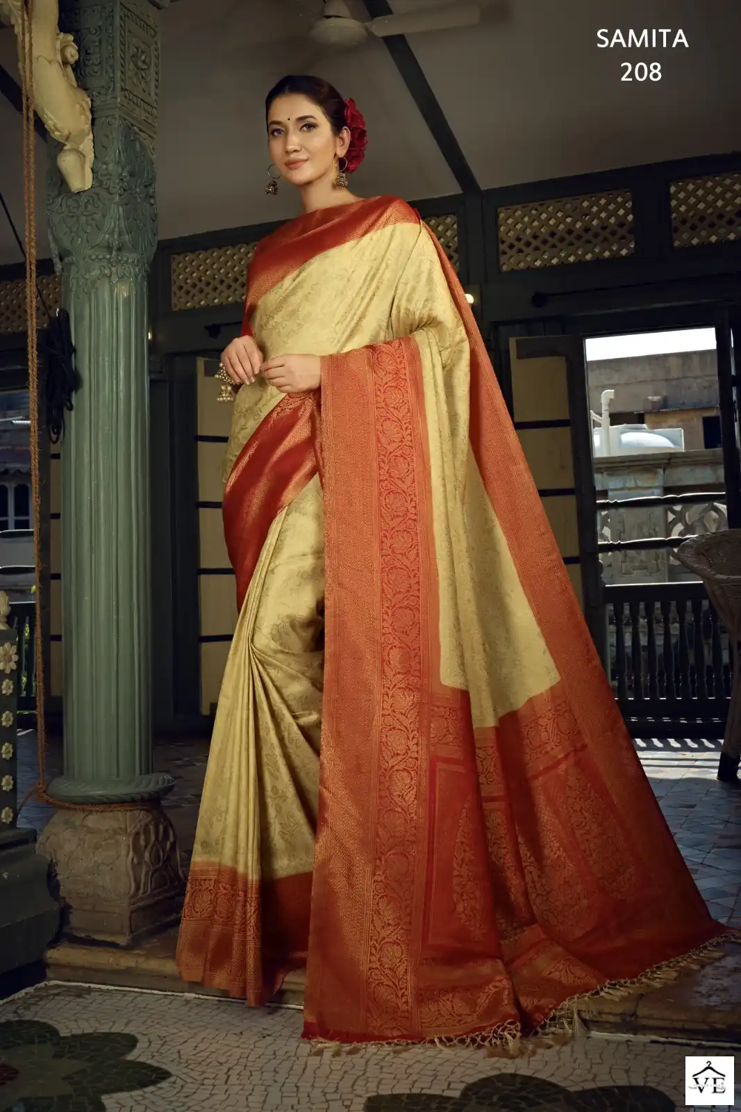 Vardan Ethnic Samita Kanjivaram Silk Wholesale Sarees Catalog — Wholesale Sarees, MPA wholesale from Surat — view 8
