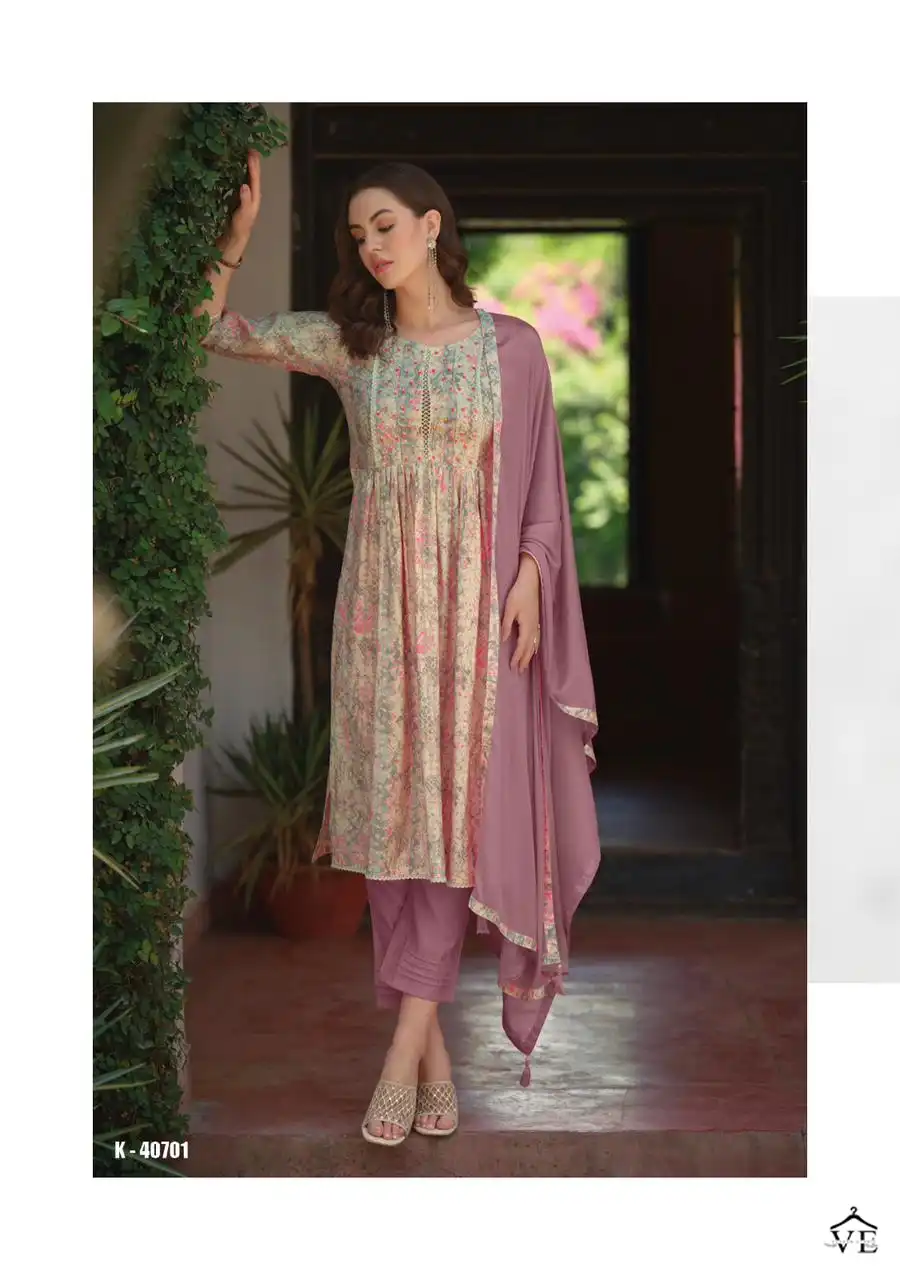 Kailee Fashion Sanduk Pure Viscose Muslin Wholesale Readymade Suit Catalog — Wholesale Salwar Suits, MPA wholesale from Surat - Gallery Image 9