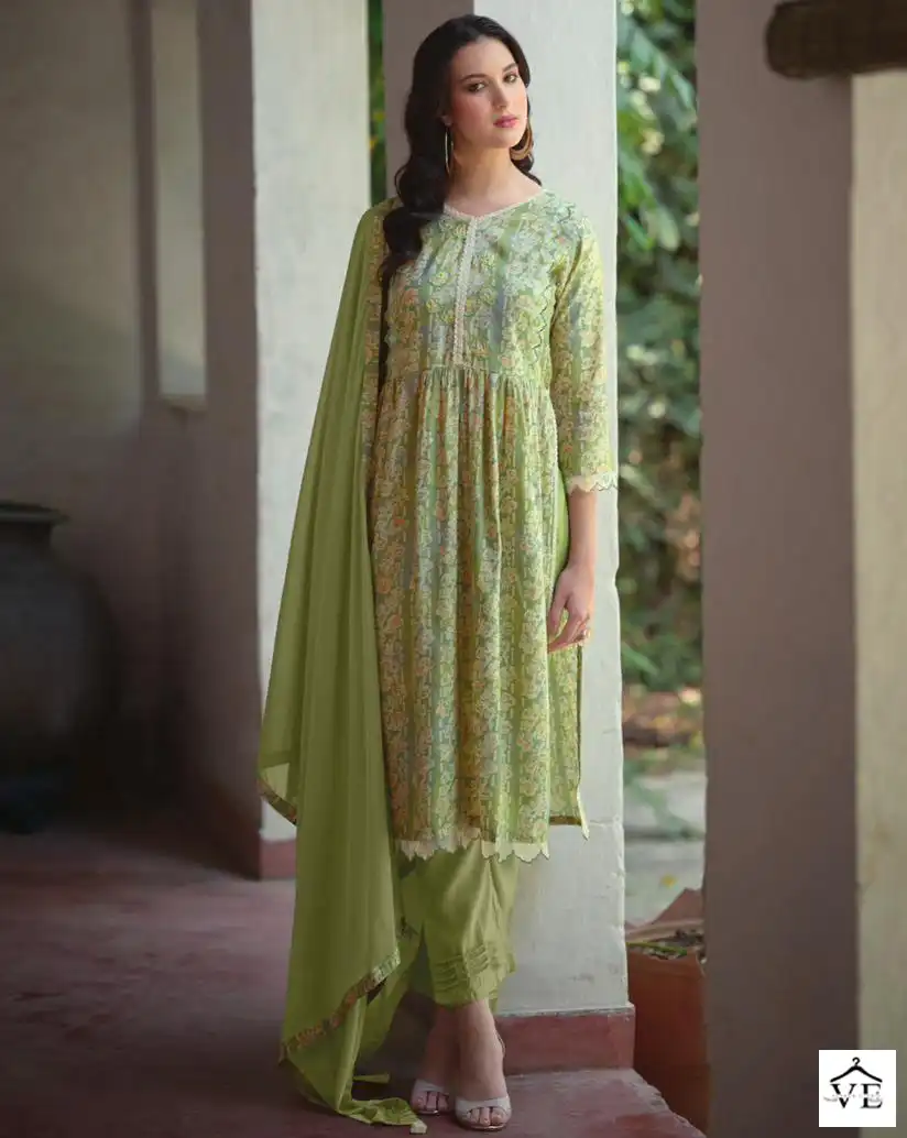 Kailee Fashion Sanduk Pure Viscose Muslin Wholesale Readymade Suit Catalog — Wholesale Salwar Suits, MPA wholesale from Surat — view 1