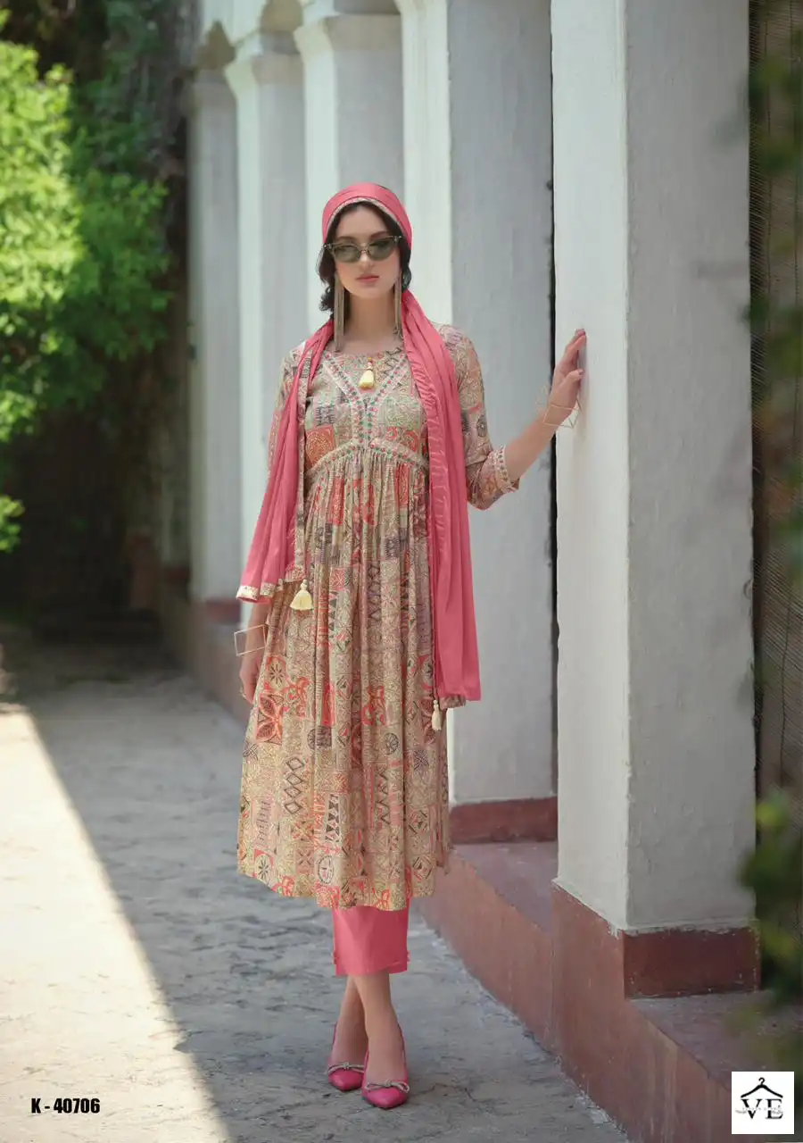 Kailee Fashion Sanduk Pure Viscose Muslin Wholesale Readymade Suit Catalog — Wholesale Salwar Suits, MPA wholesale from Surat - Gallery Image 3