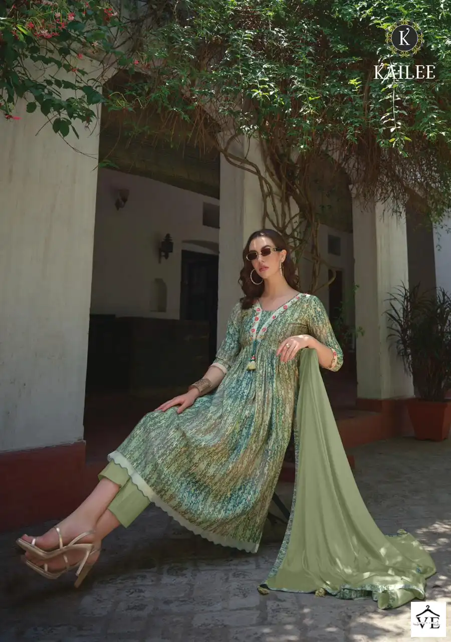 Kailee Fashion Sanduk Pure Viscose Muslin Wholesale Readymade Suit Catalog — Wholesale Salwar Suits, MPA wholesale from Surat - Gallery Image 5