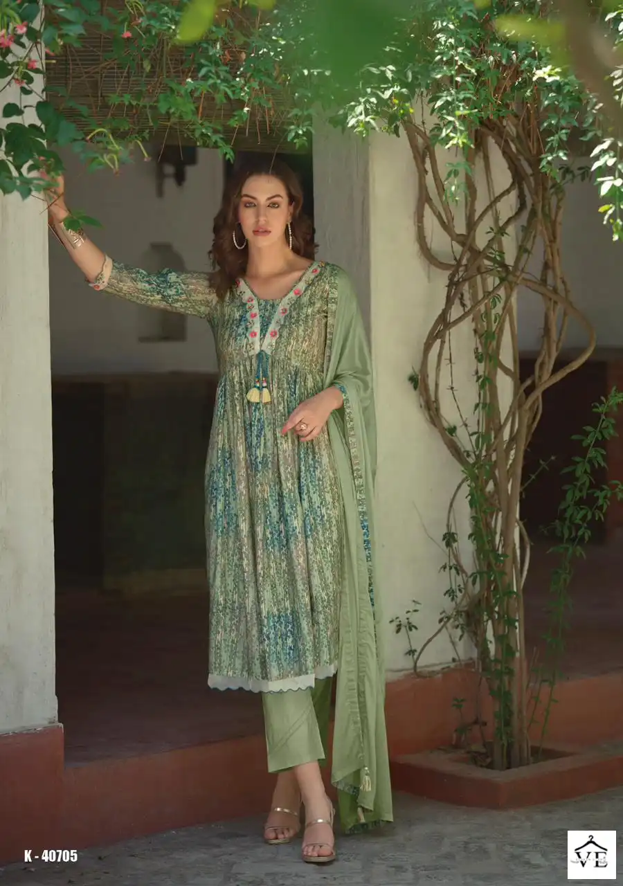 Kailee Fashion Sanduk Pure Viscose Muslin Wholesale Readymade Suit Catalog — Wholesale Salwar Suits, MPA wholesale from Surat - Gallery Image 6