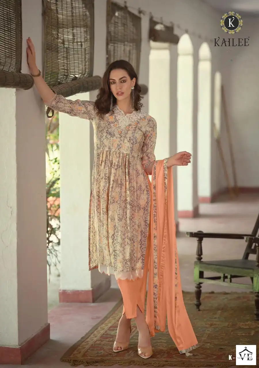 Kailee Fashion Sanduk Pure Viscose Muslin Wholesale Readymade Suit Catalog — Wholesale Salwar Suits, MPA wholesale from Surat - Gallery Image 7