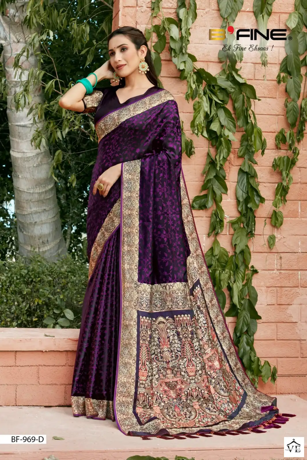 Vardan Ethnic Satin Vol 4 Satin Silk Wholesale Sarees Catalog — Wholesale Sarees, MPA wholesale from Surat - Gallery Image 2