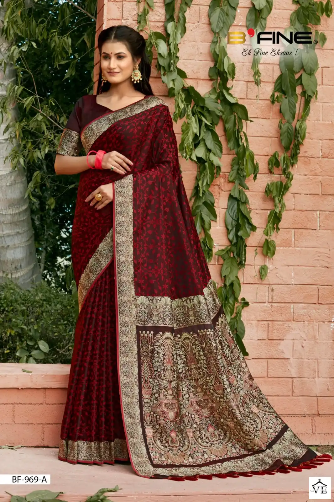 Vardan Ethnic Satin Vol 4 Satin Silk Wholesale Sarees Catalog — Wholesale Sarees, MPA wholesale from Surat - Gallery Image 3