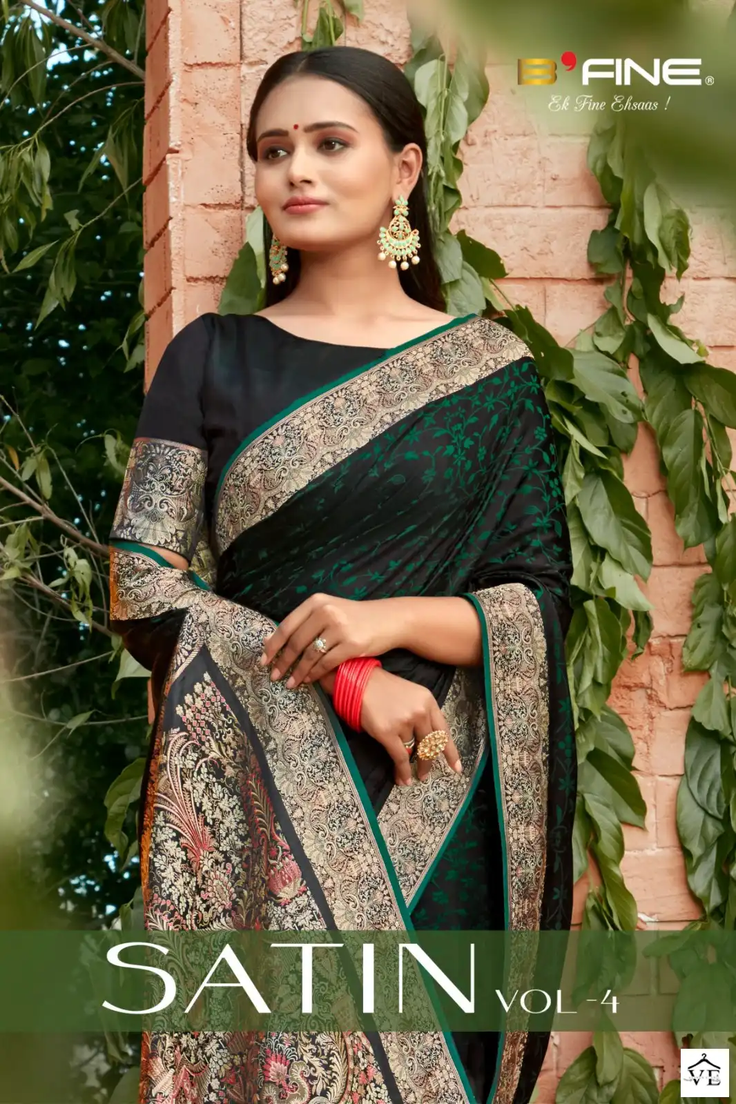 Vardan Ethnic Satin Vol 4 Satin Silk Wholesale Sarees Catalog — Wholesale Sarees, MPA wholesale from Surat - Gallery Image 4
