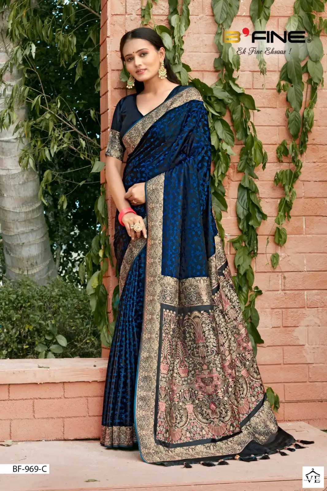 Vardan Ethnic Satin Vol 4 Satin Silk Wholesale Sarees Catalog — Wholesale Sarees, MPA wholesale from Surat - Gallery Image 5