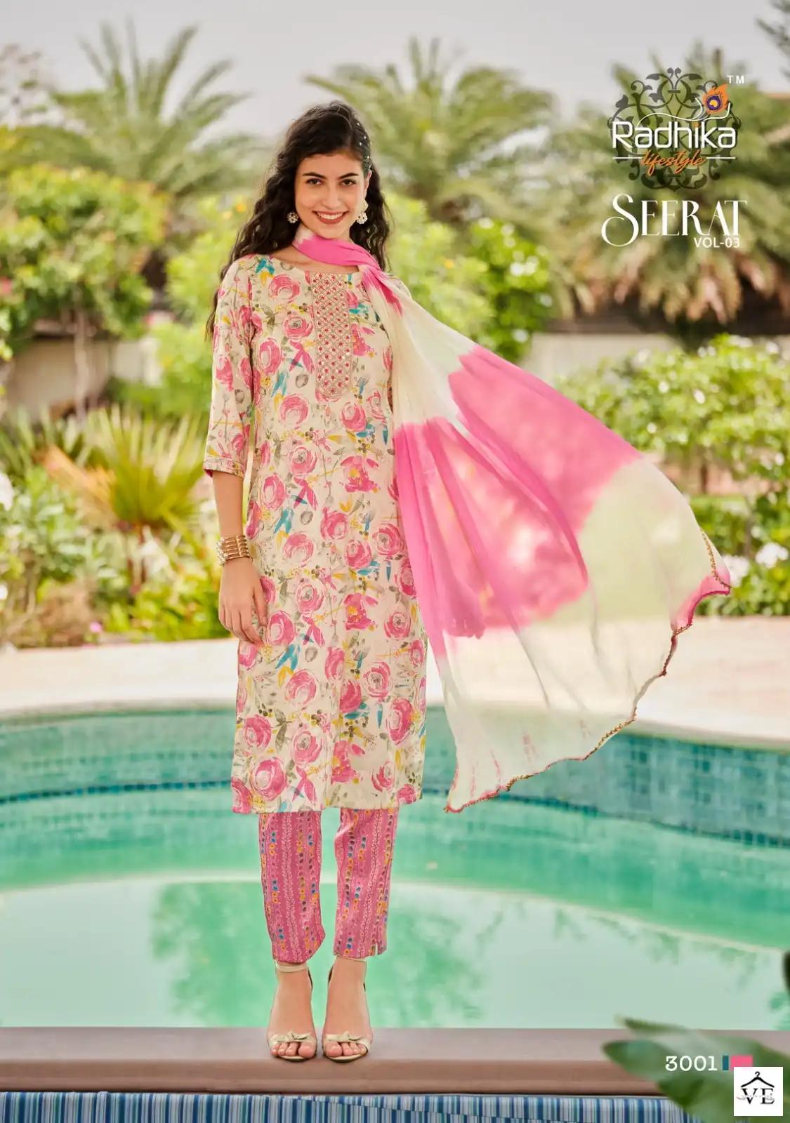 Radhika Lifestyle Seerat Vol 3 Rayon Wholesale Readymade Salwar Suit Catalog — Wholesale Salwar Suits, MPA wholesale from Surat - Gallery Image 2