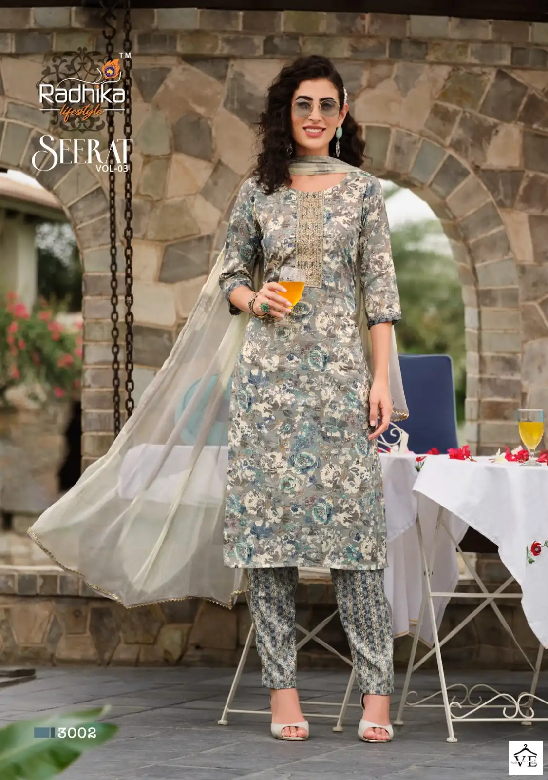 Radhika Lifestyle Seerat Vol 3 Rayon Wholesale Readymade Salwar Suit Catalog — Wholesale Salwar Suits, MPA wholesale from Surat - Gallery Image 3