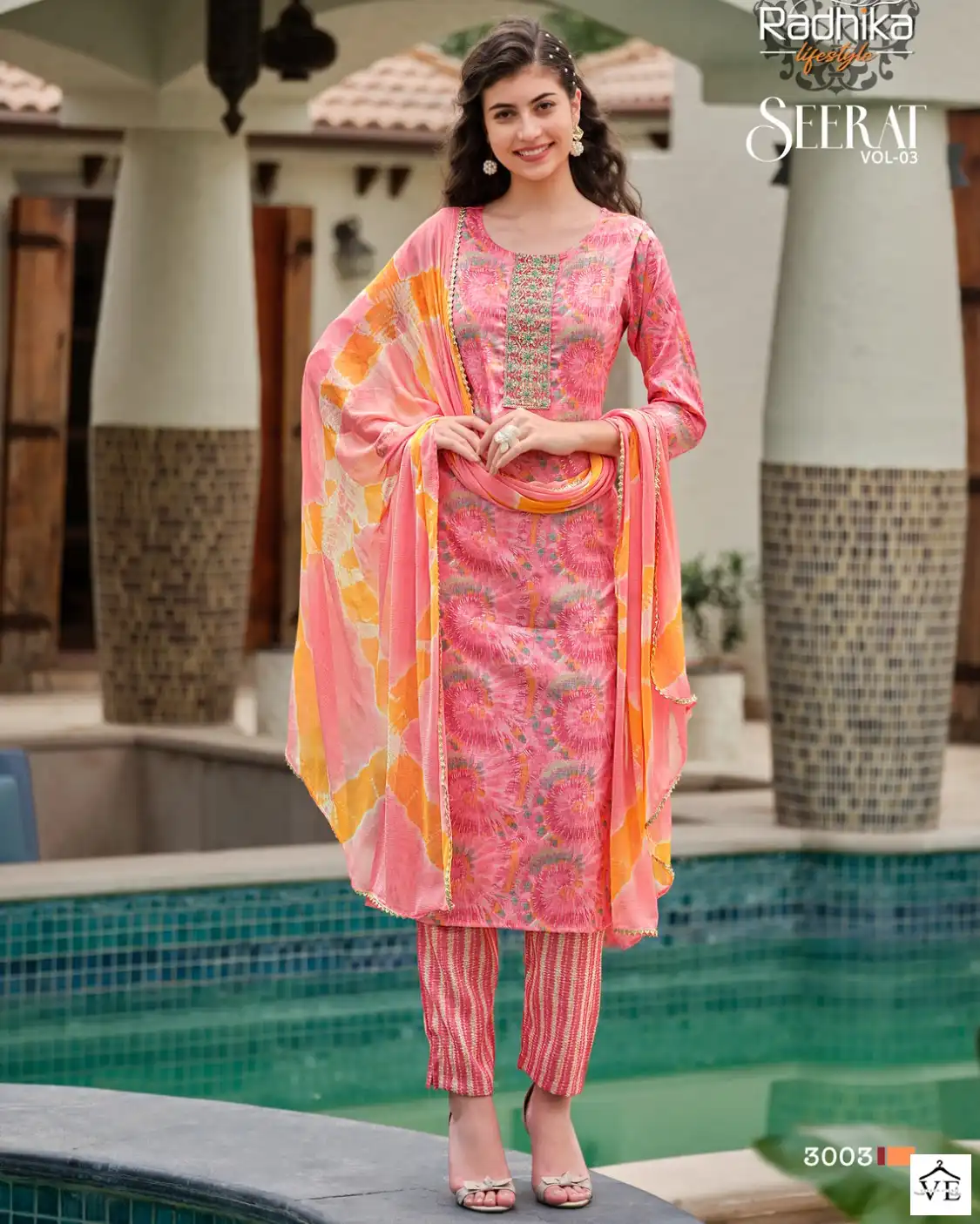 Radhika Lifestyle Seerat Vol 3 Rayon Wholesale Readymade Salwar Suit Catalog — Wholesale Salwar Suits, MPA wholesale from Surat — view 1
