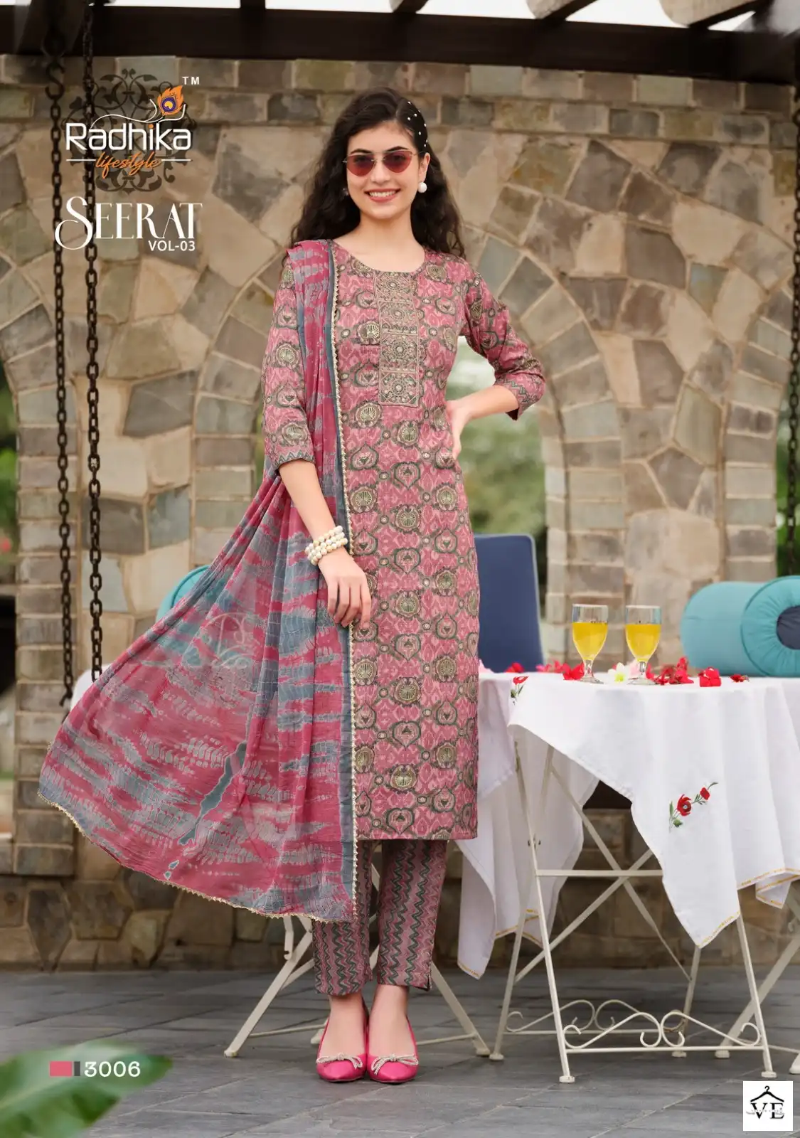 Radhika Lifestyle Seerat Vol 3 Rayon Wholesale Readymade Salwar Suit Catalog — Wholesale Salwar Suits, MPA wholesale from Surat - Gallery Image 5