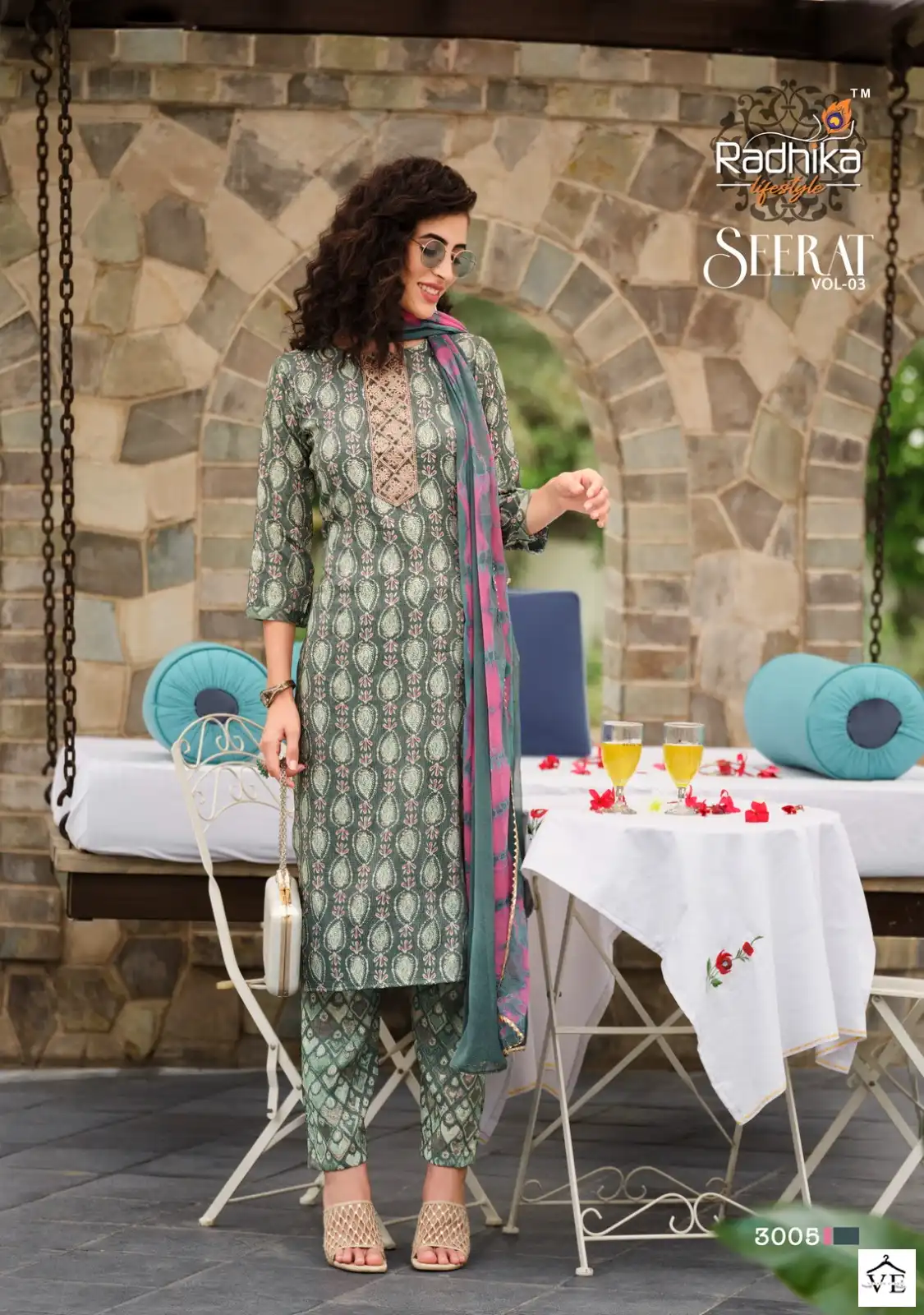 Radhika Lifestyle Seerat Vol 3 Rayon Wholesale Readymade Salwar Suit Catalog — Wholesale Salwar Suits, MPA wholesale from Surat - Gallery Image 6