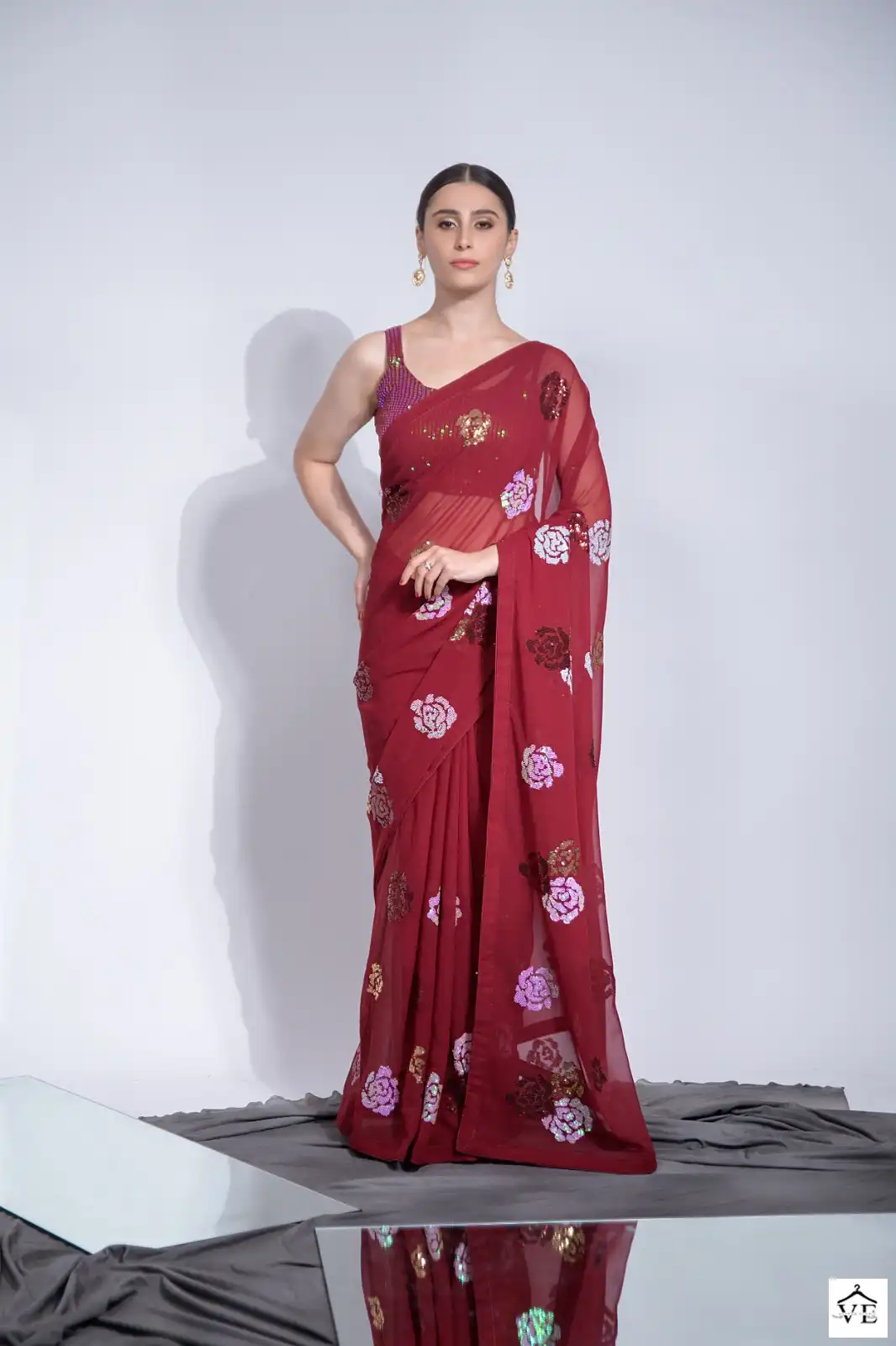 Vardan Ethnic Sequence Vol 16 Heavy Georgette Wholesale Sarees Catalog — Wholesale Sarees, MPA wholesale from Surat - Gallery Image 2