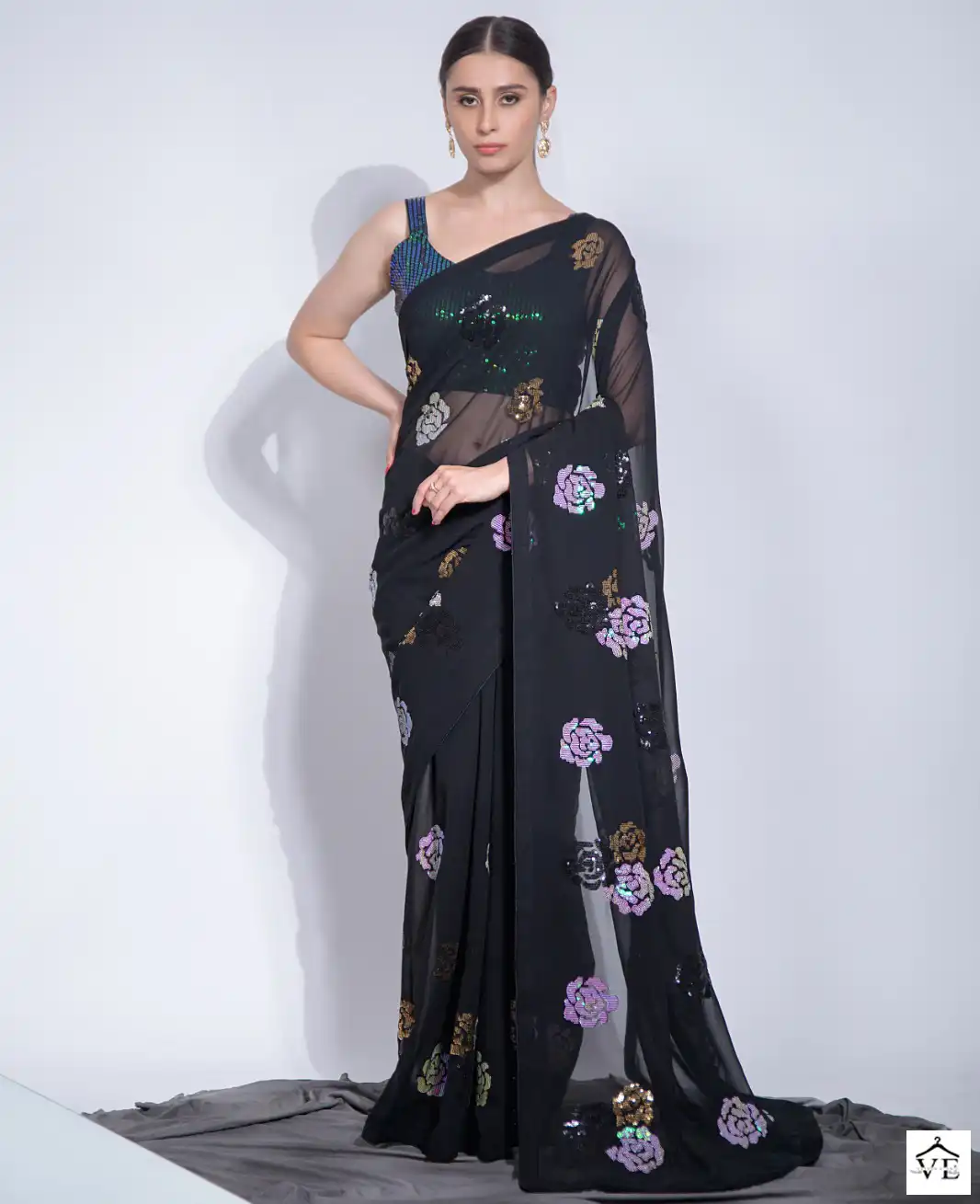 Vardan Ethnic Sequence Vol 16 Heavy Georgette Wholesale Sarees Catalog — Wholesale Sarees, MPA wholesale from Surat — view 1