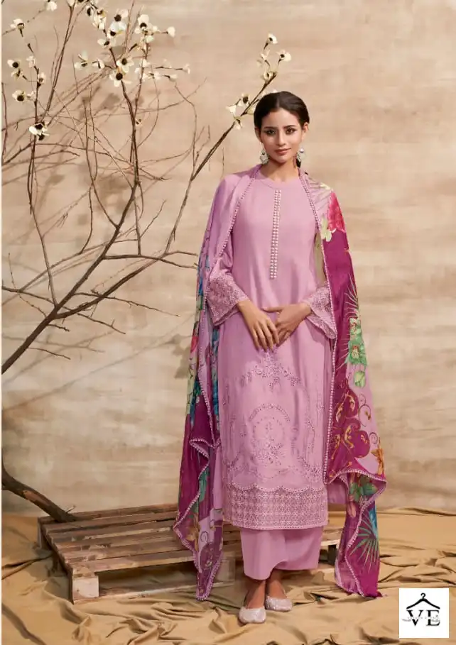 Kimora Shabiba Pure Cotton Satin Wholesale Designer Salwar Suit Catalog — Wholesale Salwar Suits, MPA wholesale from Surat - Gallery Image 2