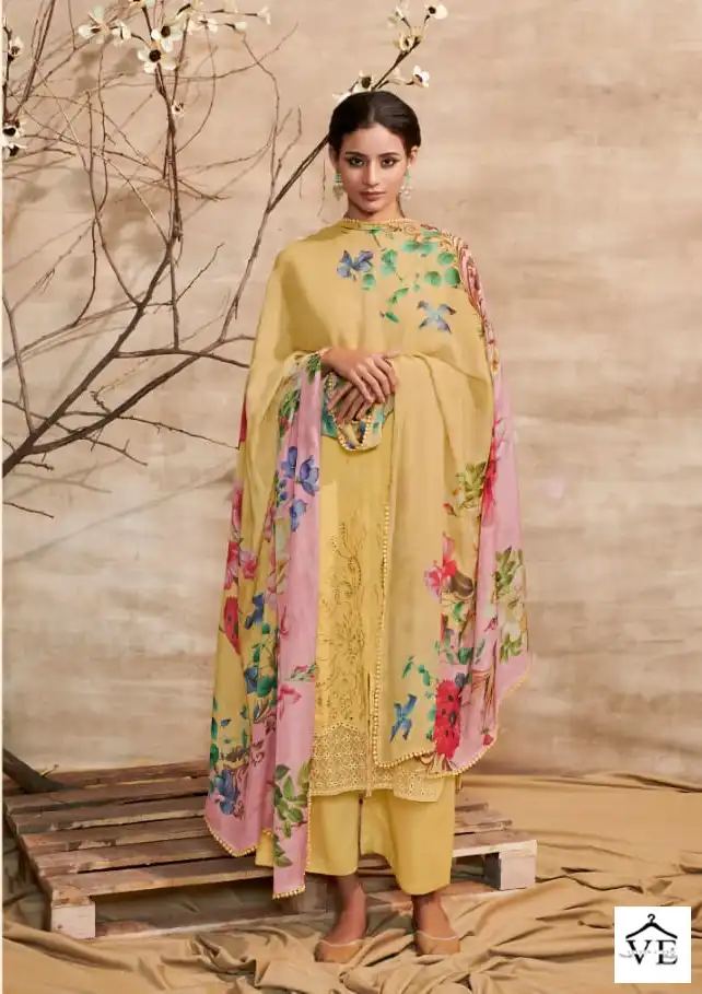Kimora Shabiba Pure Cotton Satin Wholesale Designer Salwar Suit Catalog — Wholesale Salwar Suits, MPA wholesale from Surat - Gallery Image 4