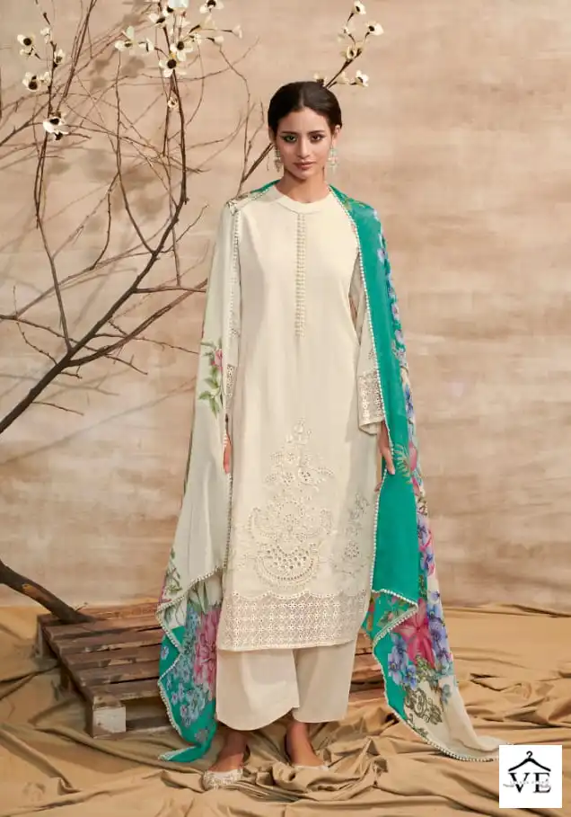 Kimora Shabiba Pure Cotton Satin Wholesale Designer Salwar Suit Catalog — Wholesale Salwar Suits, MPA wholesale from Surat - Gallery Image 5