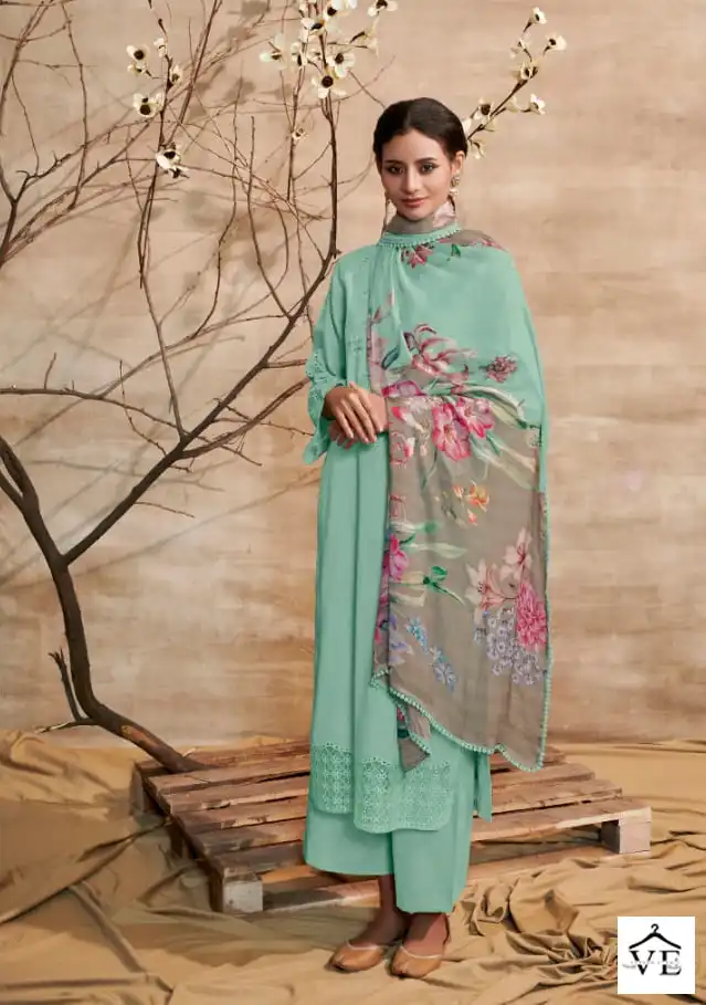 Kimora Shabiba Pure Cotton Satin Wholesale Designer Salwar Suit Catalog — Wholesale Salwar Suits, MPA wholesale from Surat - Gallery Image 7