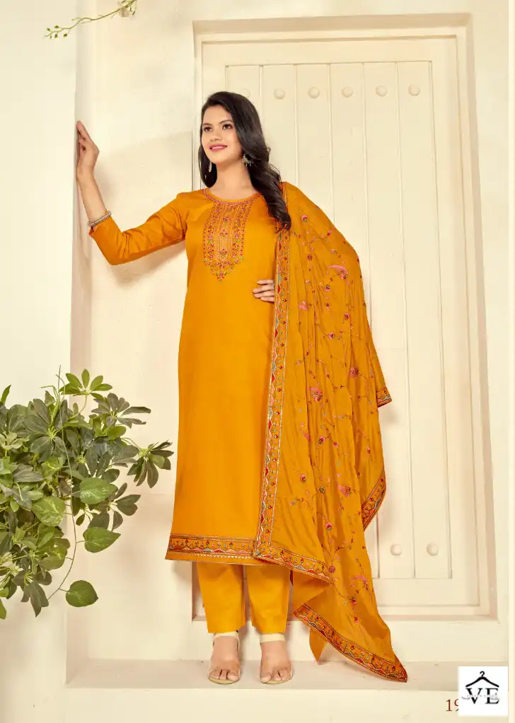 Panch Ratna Shagun Vol 2 Jam Silk Wholesale Salwar Suit Catalog — Wholesale Salwar Suits, MPA wholesale from Surat - Gallery Image 2