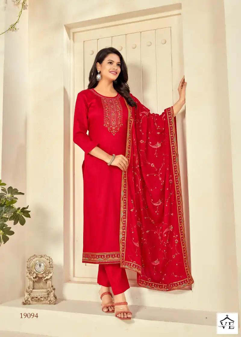 Panch Ratna Shagun Vol 2 Jam Silk Wholesale Salwar Suit Catalog — Wholesale Salwar Suits, MPA wholesale from Surat - Gallery Image 3