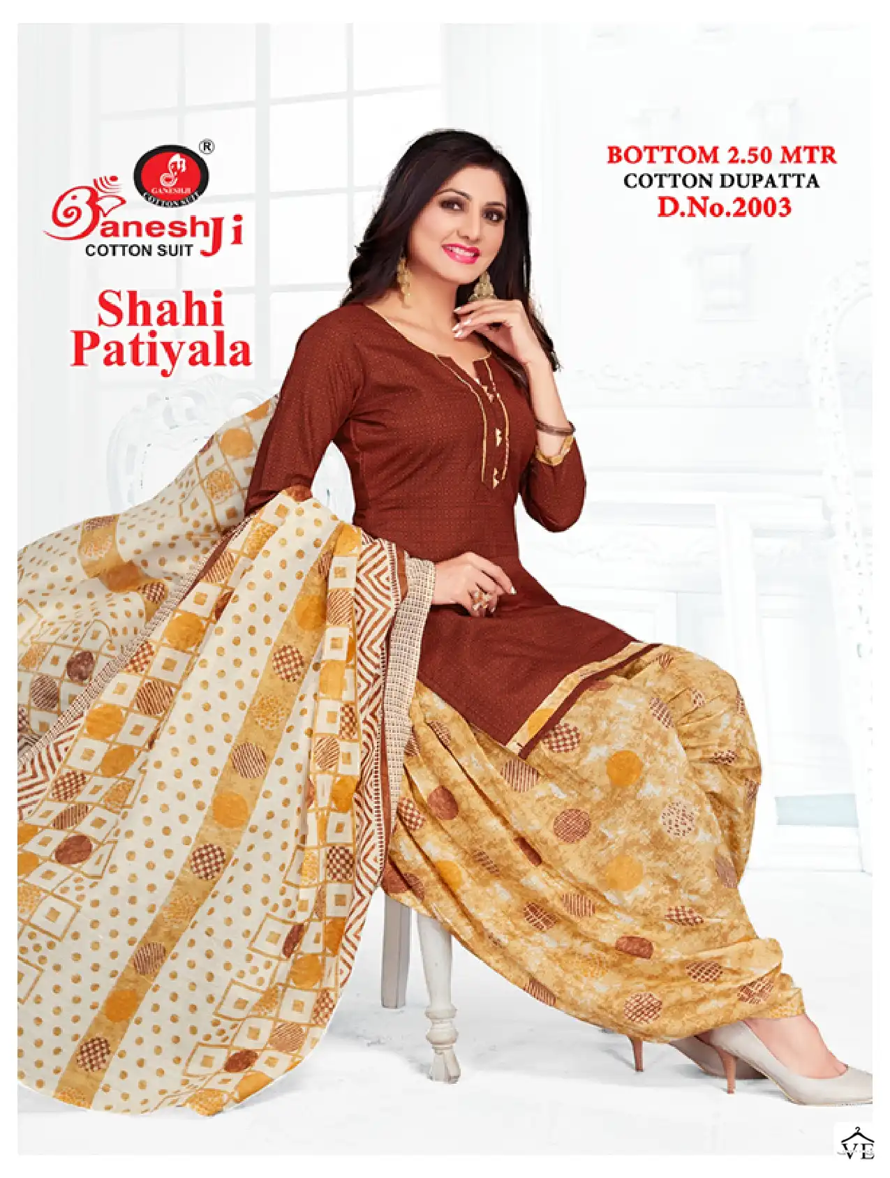 Ganeshji Shahi Patiyala Vol 2 Cotton Wholesale Salwar Suit Catalog — Wholesale Salwar Suits, MPA wholesale from Surat — view 4