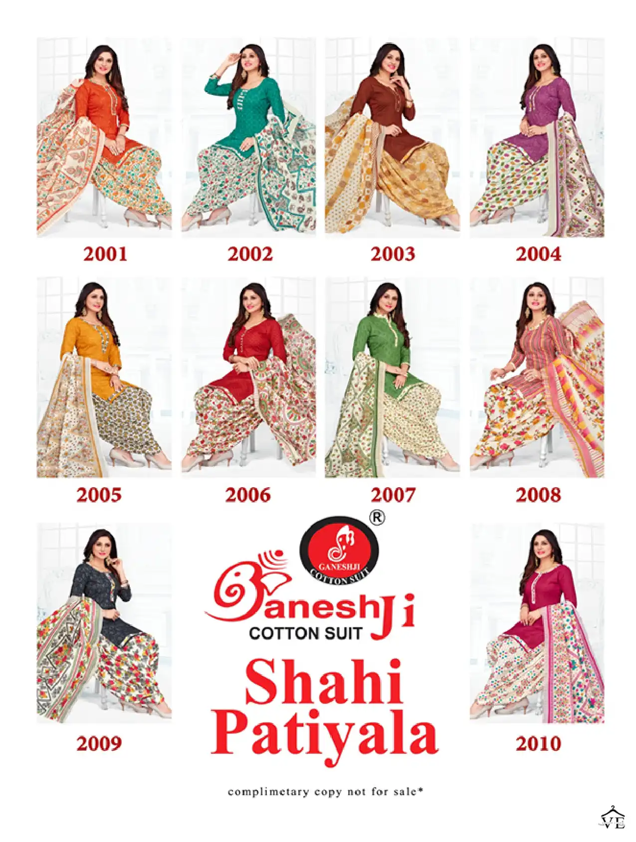 Ganeshji Shahi Patiyala Vol 2 Cotton Wholesale Salwar Suit Catalog — Wholesale Salwar Suits, MPA wholesale from Surat — view 11