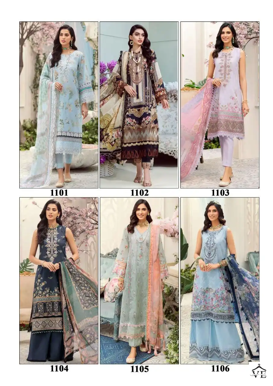 Saadia Noor Shai Libaas Pure Cambric Cotton Wholesale Pakistani Salwar Suit Catalog — Wholesale Salwar Suits, MPA wholesale from Surat — view 13