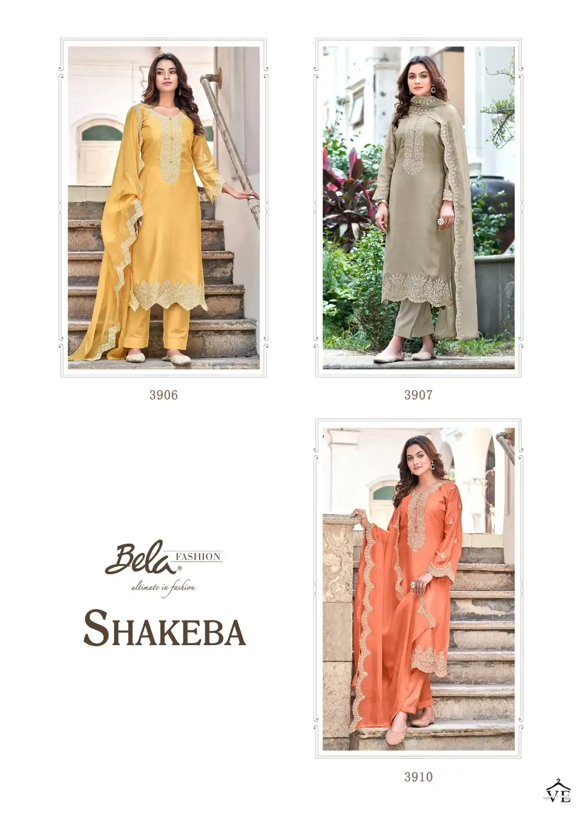 Bela Shakeba Pure Muslin Wholesale Designer Salwar Suit Catalog — Wholesale Salwar Suits, Eba Lifestyle wholesale from Surat — view 9